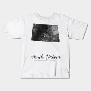 North Dakota state map Kids T-Shirt